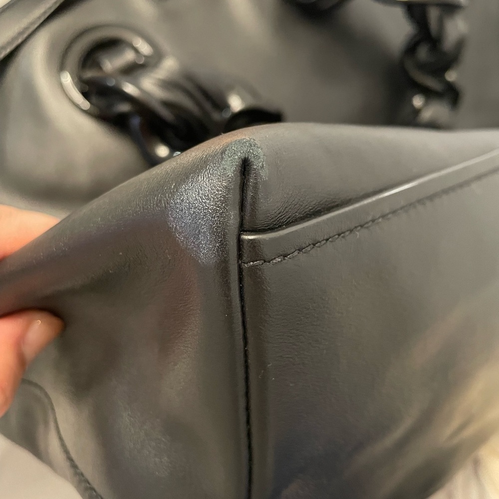 Miu Miu Black Braided Handle Tote - Picture 4 of 9
